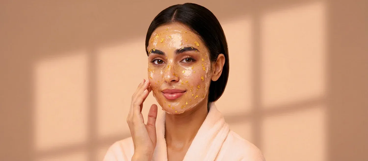 Cleopatra Bridal Gold Mask