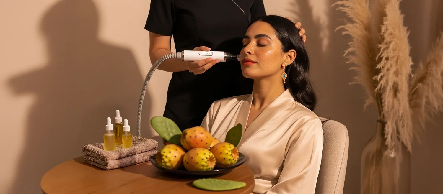 Hydrafacial for Dark Spot Removal with Prickly Pear